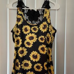 Cute Sun Flower Tank